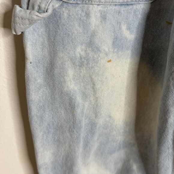 Carhartt Overalls ladies 28x32 Denim Distressed Workwear Utility Painter - Picture 12 of 14